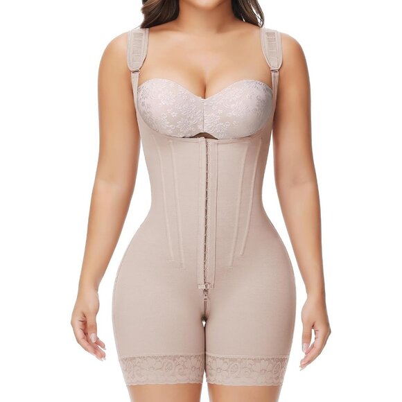 Women's Tan-Upgrade Body Shaper Postpartum Compression Tummy Control Shapewear